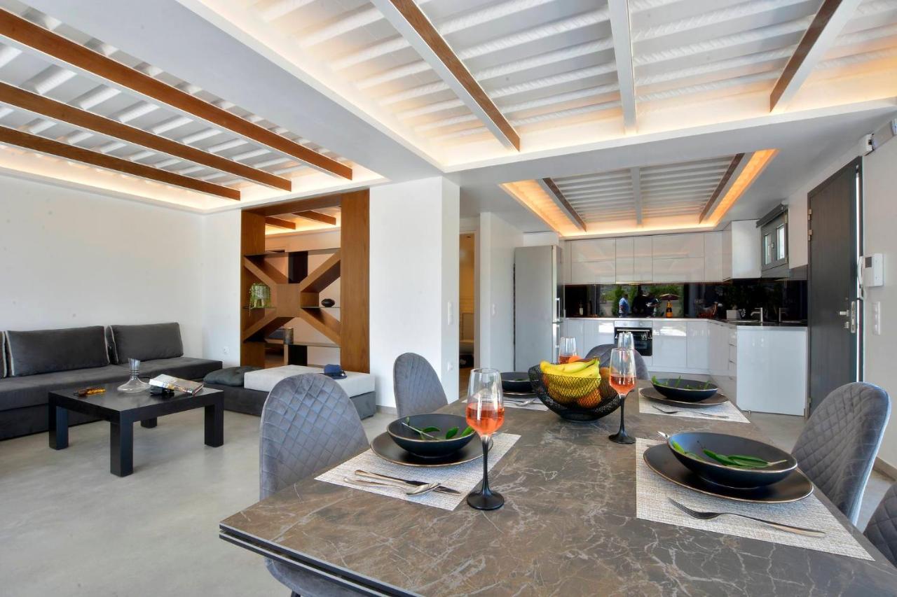 Villa Flamingo - 4 Bedrooms - Private Pool - Next To Renowned Issos Beach & Lake Korission Linia ภายนอก รูปภาพ