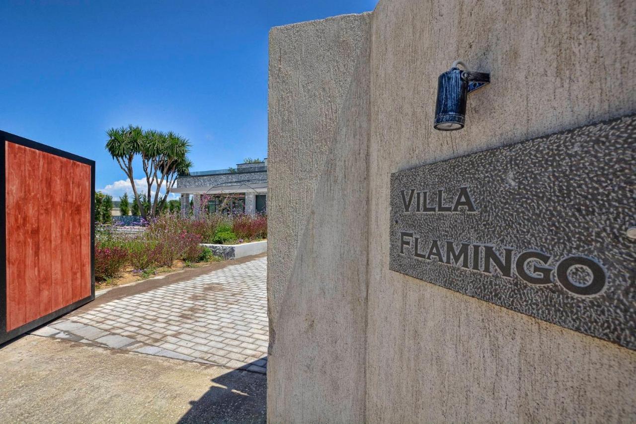 Villa Flamingo - 4 Bedrooms - Private Pool - Next To Renowned Issos Beach & Lake Korission Linia ภายนอก รูปภาพ